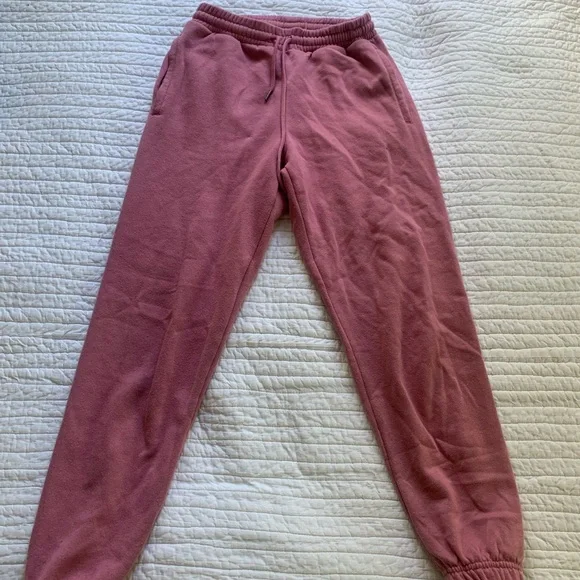 High rise pink sweatpants - Picture 2 of 5
